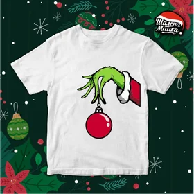 Прикольные футболки: Рука Грінча - Новый Год